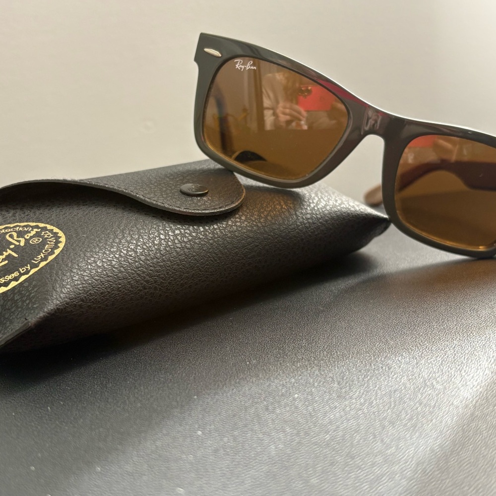 Ray-Ban Black Frame Brown Lens Sunglasses